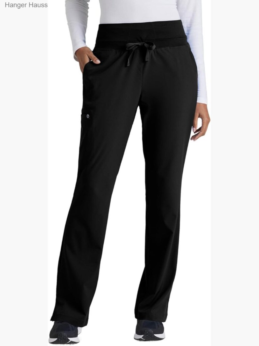 Stretch Cargo Scrub Pants with Moisture-Wicking Fabric, 5 Pockets